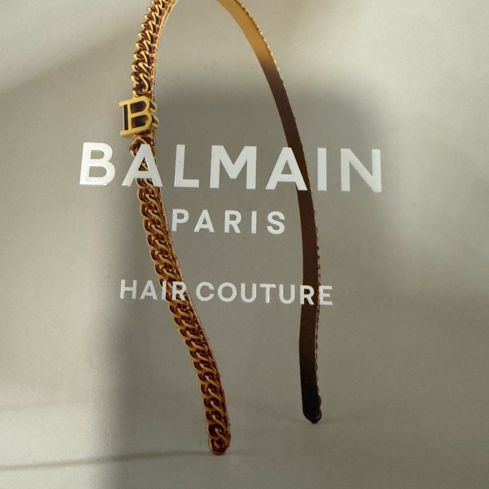 Balmain Gold Chain Hair Accessory